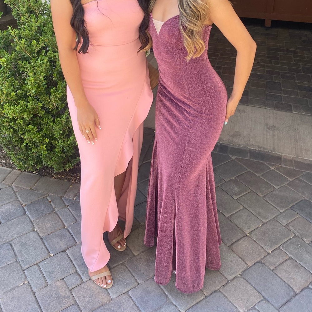 Fuchsia long formal dress